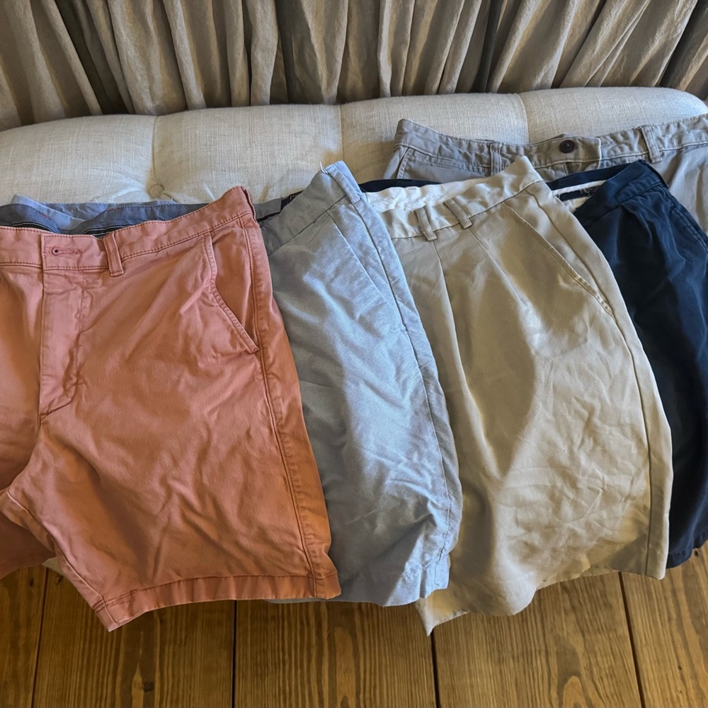Polo, Cutter and Buck, LLBean -Men's Shorts - Pink, Blue, Gray, Tan.